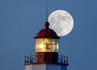 Sandy House Lighhouse Super Moon