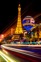 Paris In Las Vegas Strip Light Show