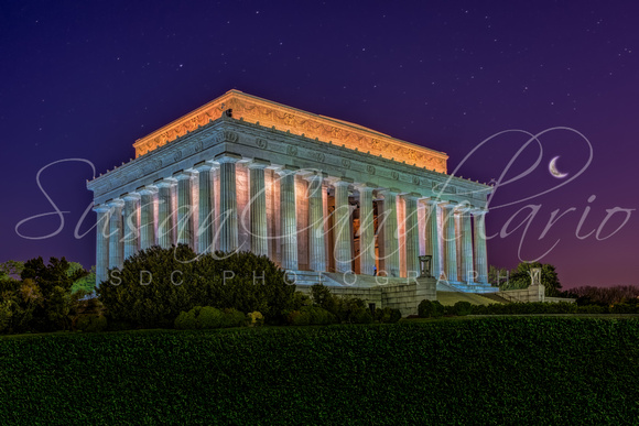 Lincoln Memorial Under The Stars