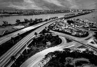 Miami FL Aerial BW