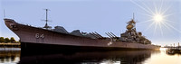 USS Wisconsin BB-64 Pano