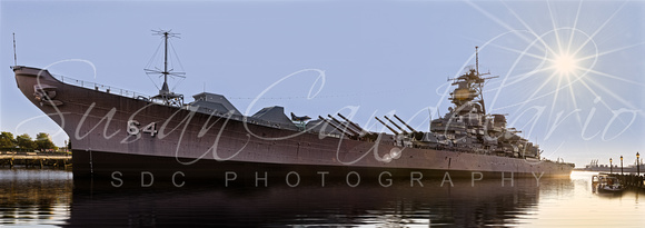 USS Wisconsin BB-64 Pano