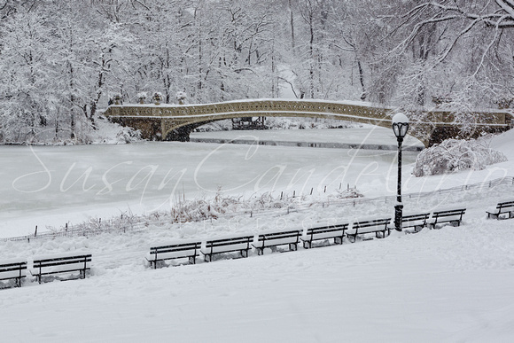 Bow Bridge Central Park Winter Wonderland