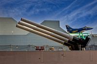 USS Wisconsin And Blue Angels