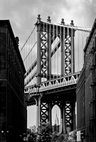 Manhattan Bridge Frames The Empire State Building