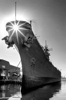 USS Wisconsin BB-64 Norfolk, VA BW