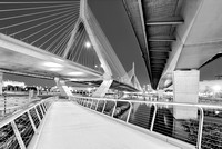 Zakim Bridge Twilight In Boston BW