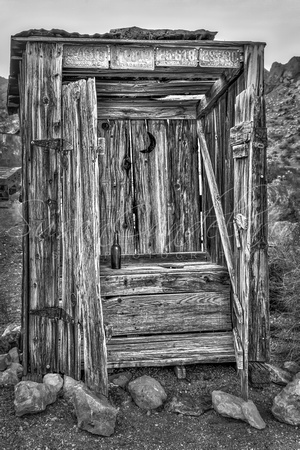 Western Outhouse BW