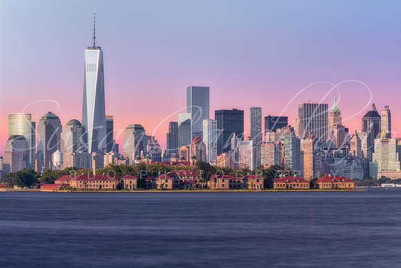 World Trade Center And Ellis Island