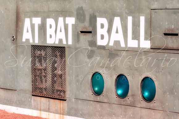 Fenway Park At Bat - Ball Scoreboard